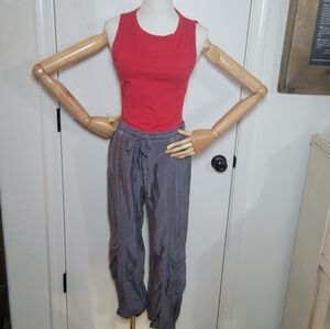 Johnny Was Alice Gray Cargo Jogger Pants Gorpcore Size XS